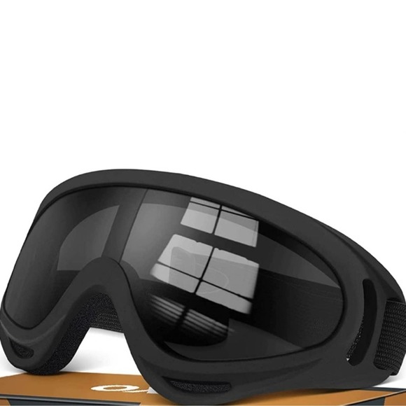 Black Ski Goggle Motorcycle Goggles ATV Ski UV Dirt Bike Sport - Picture 2 of 8